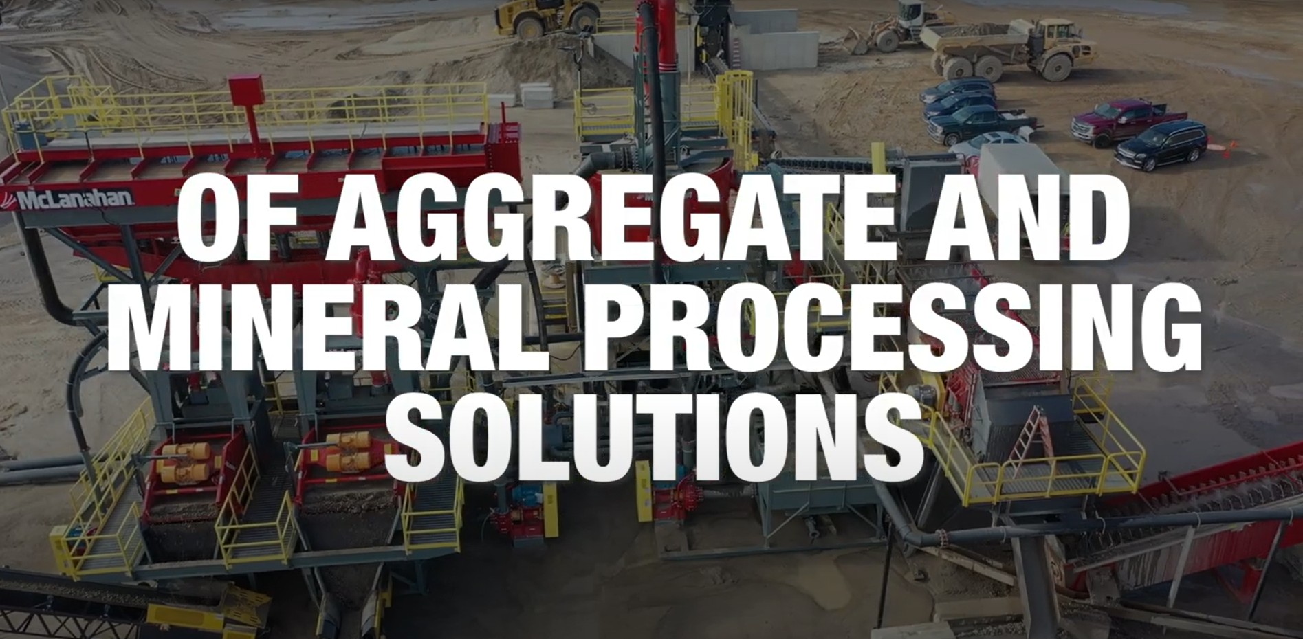 Bakgrunn med McLanahan anlegg og tekst