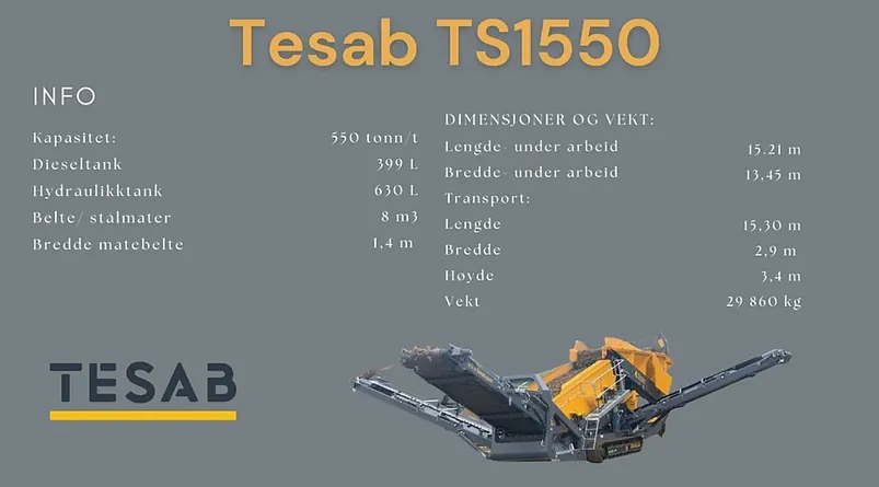 TS1550 tesab sikteverk 