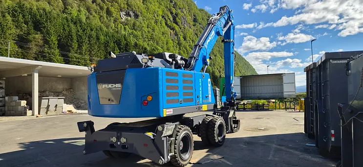Ny Modular materialhåndterer ute hos kunde 